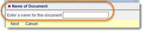 documents tab-enter a name for the scan document