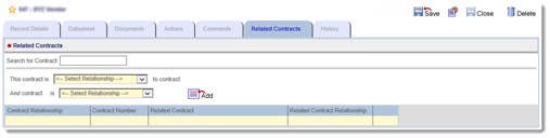 related contracts tab